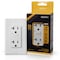 Faith Self-Test 20A GFCI Outlet Receptacle with Wall Plate, White, PK 10 GLS-20A-WH-10 - alternate 4